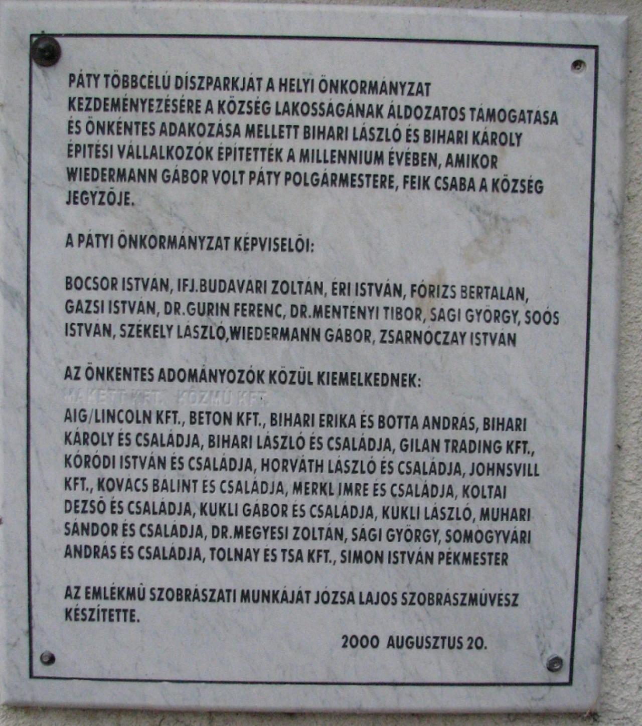 Széchenyi emlékmű nevü látnivaló 5. számú fényképe