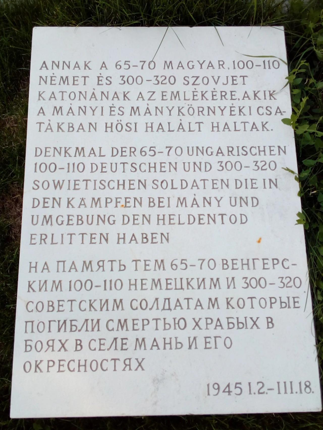 I. és II. világháborús hősi (Turul) emlékmű nevü látnivaló 9. számú fényképe
