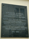 Piaristák Veszprémi letelepedése emléktábla (Veszprém) látnivaló fényképe