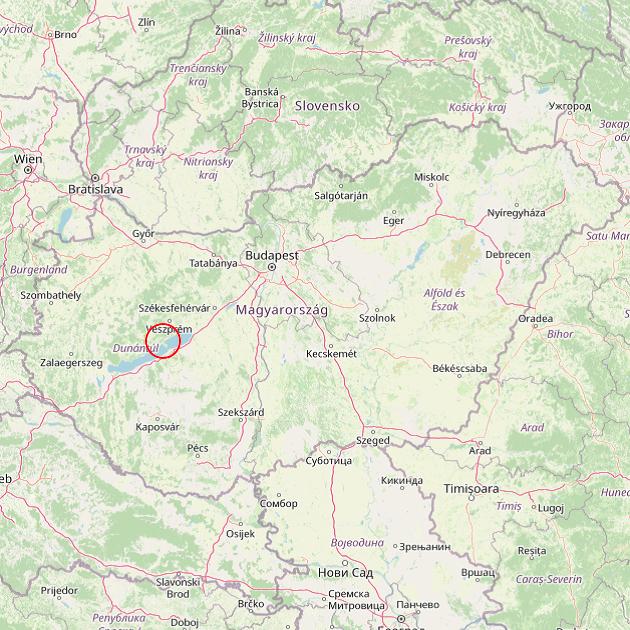 A Örvényes település helye Magyarországon térkép