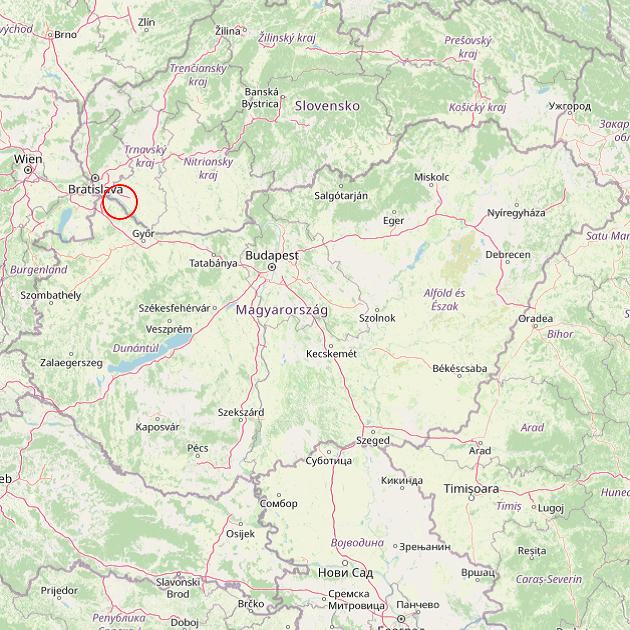 A Dunasziget település helye Magyarországon térkép A Dunasziget település helye Magyarországon térkép
