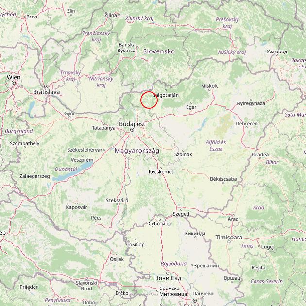A Becske település helye Magyarországon térkép
