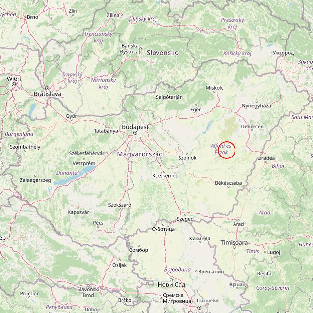 A Bucsa település helye Magyarországon térkép
