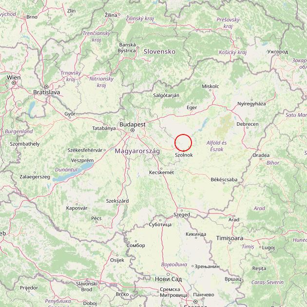 A Zagyvarékas település helye Magyarországon térkép
