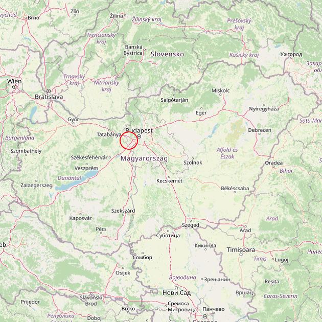 A Pusztazámor település helye Magyarországon térkép