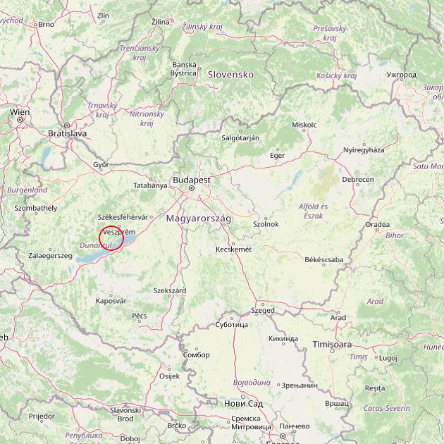 A Vászoly település helye Magyarországon térkép