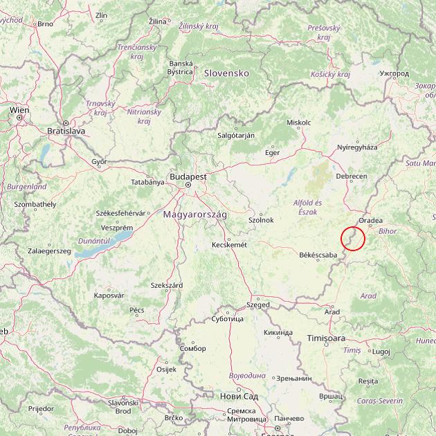 A Geszt település helye Magyarországon térkép