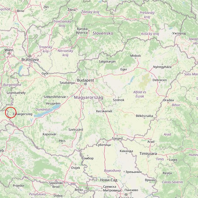 A Kerkáskápolna település helye Magyarországon térkép