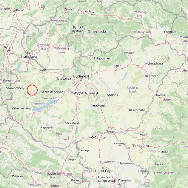 A Nagypirit település helye Magyarországon térkép