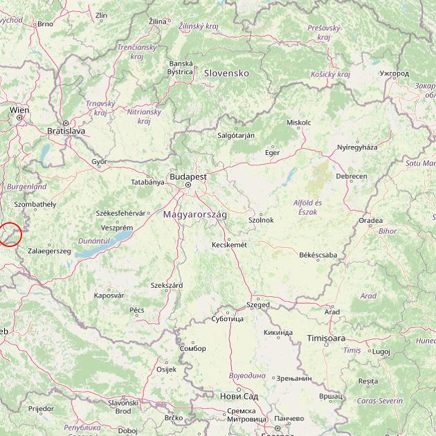 A Alsószölnök település helye Magyarországon térkép
