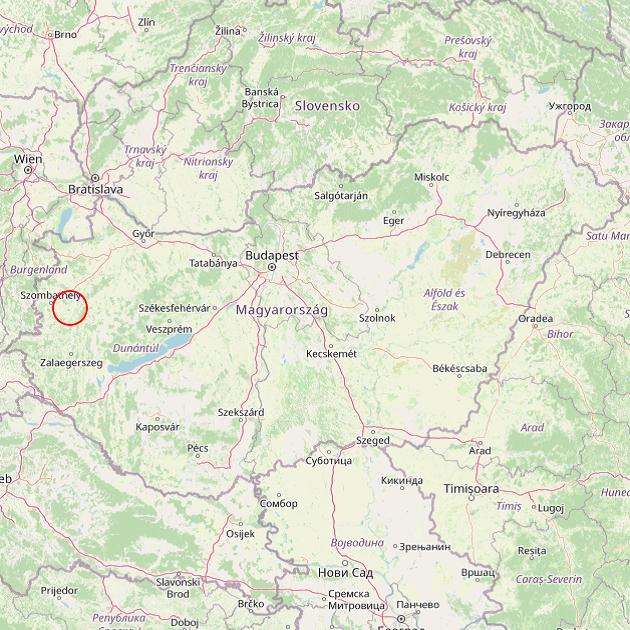 A Csempeszkopács település helye Magyarországon térkép