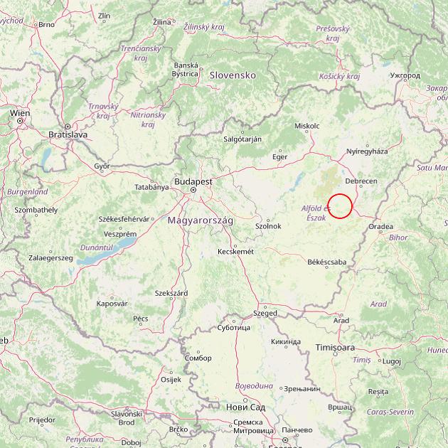 A Báránd település helye Magyarországon térkép