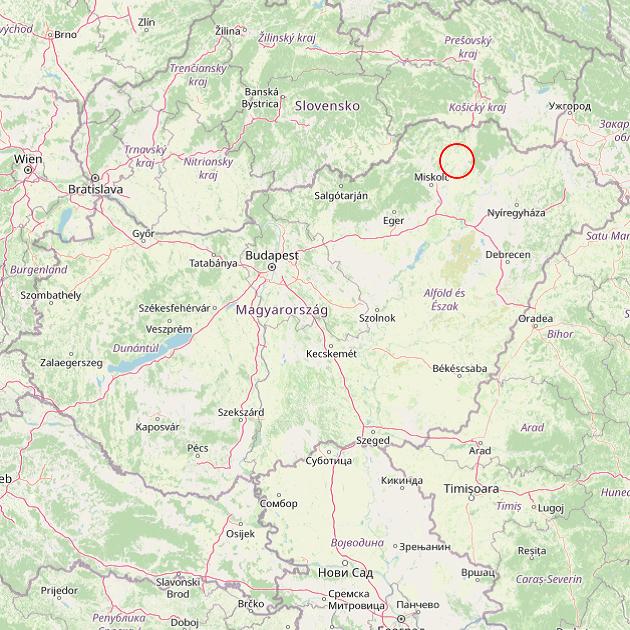 A Halmaj település helye Magyarországon térkép