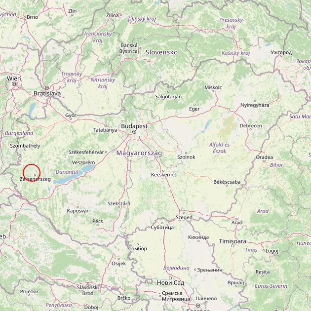 A Hottó település helye Magyarországon térkép