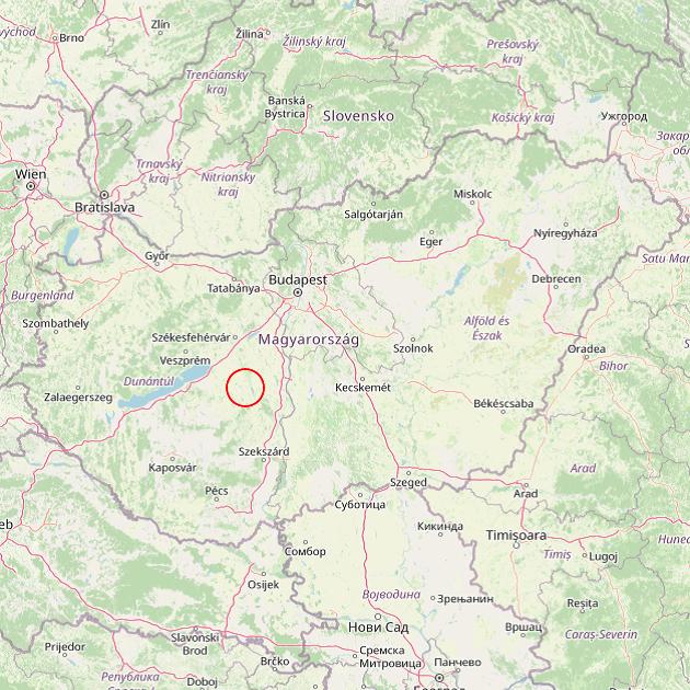 A Mezőszilas település helye Magyarországon térkép