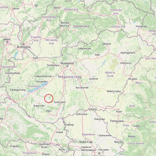 A Dalmand település helye Magyarországon térkép A Dalmand település helye Magyarországon térkép
