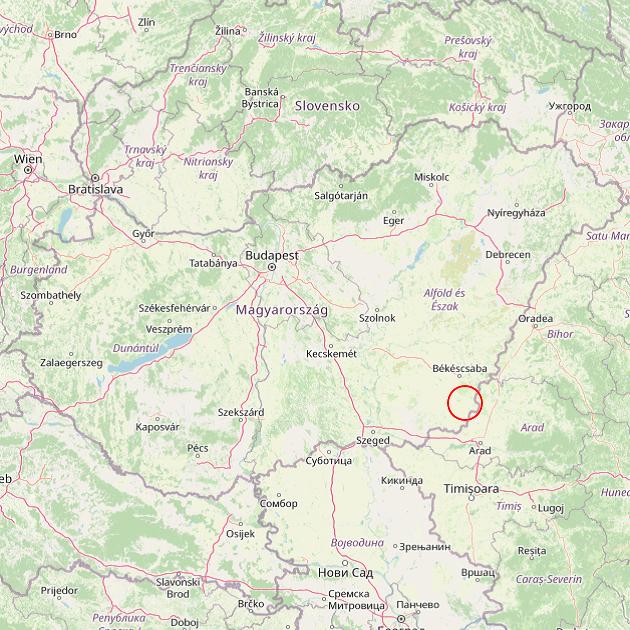 A Almáskamarás település helye Magyarországon térkép