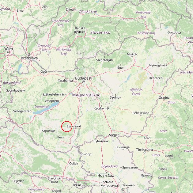 A Kisvejke település helye Magyarországon térkép