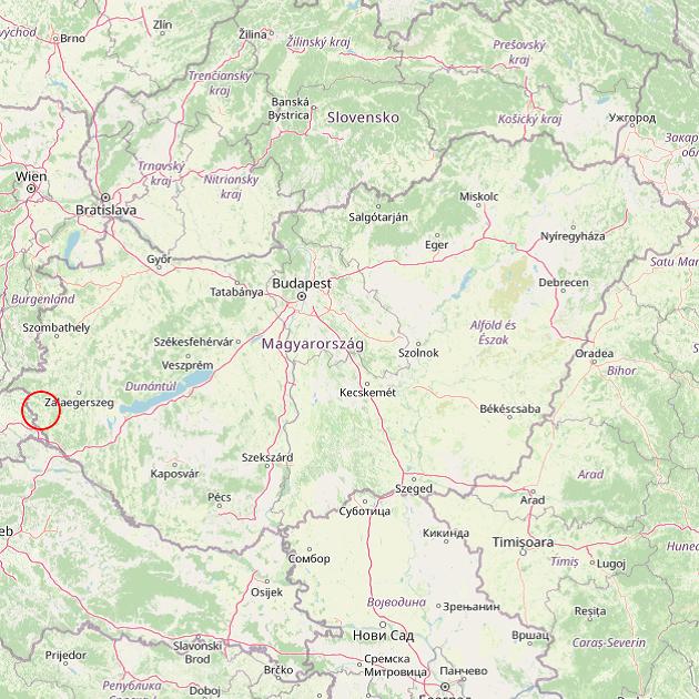A Nemesnép település helye Magyarországon térkép