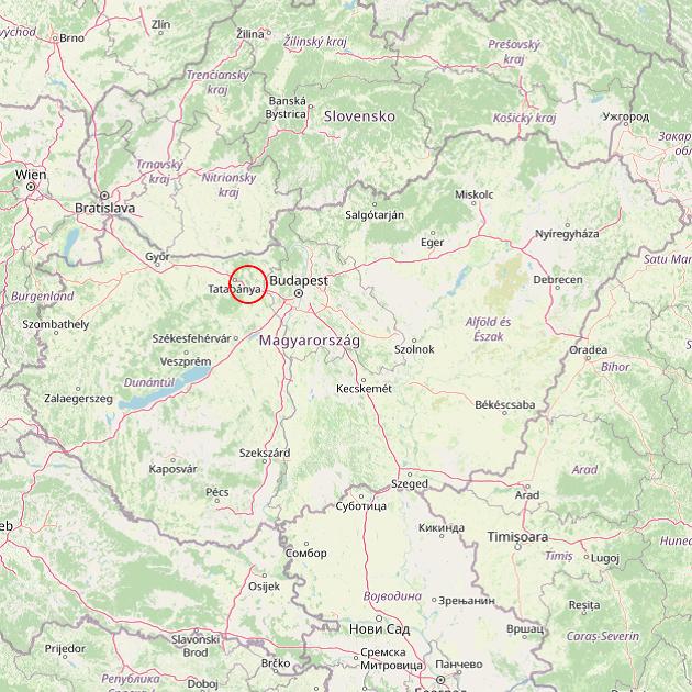 A Szárliget település helye Magyarországon térkép