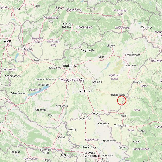 A Kétegyháza település helye Magyarországon térkép
