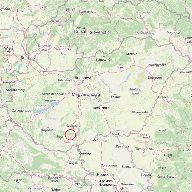 A Feked település helye Magyarországon térkép