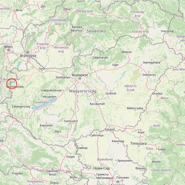 A Bozsok település helye Magyarországon térkép