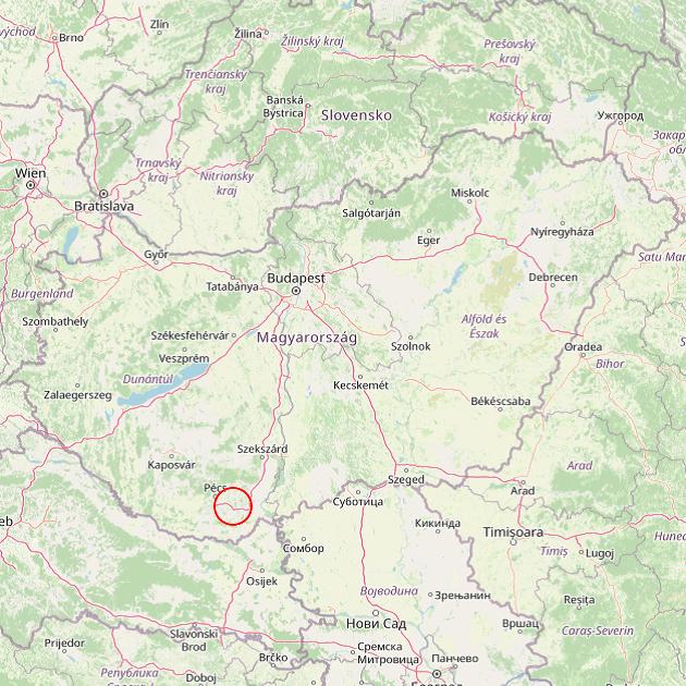 A Birján település helye Magyarországon térkép
