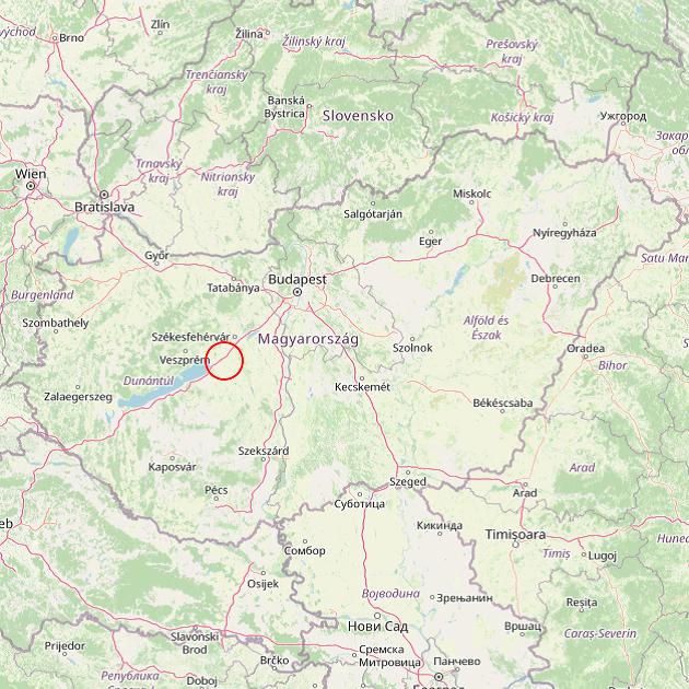 A Mezőszentgyörgy település helye Magyarországon térkép