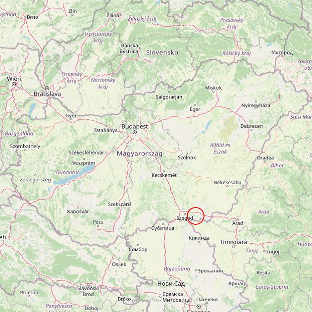 A Klárafalva település helye Magyarországon térkép