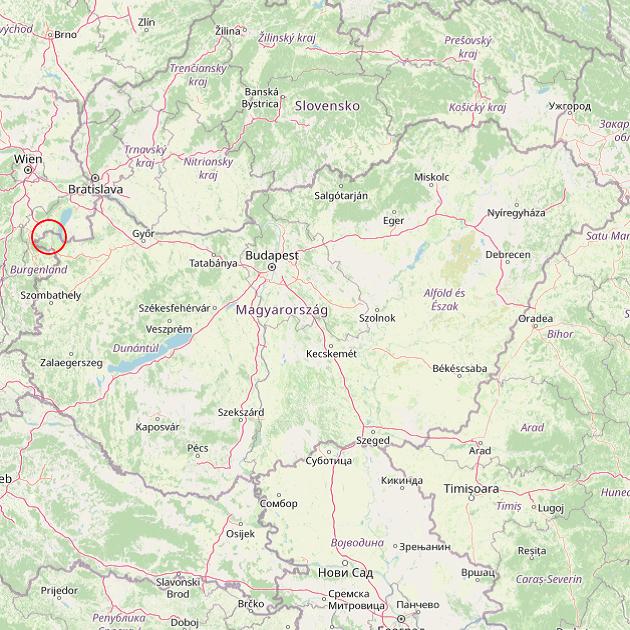 A Sopron település helye Magyarországon térkép