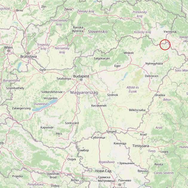 A Révleányvár település helye Magyarországon térkép